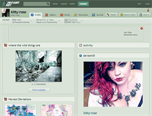 Tablet Screenshot of kitty-rose.deviantart.com