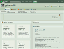 Tablet Screenshot of bookwormm123.deviantart.com