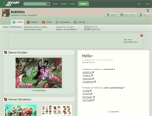 Tablet Screenshot of kuthinks.deviantart.com