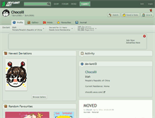 Tablet Screenshot of chocolii.deviantart.com