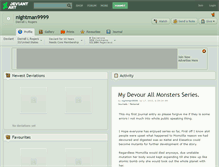 Tablet Screenshot of nightman9999.deviantart.com