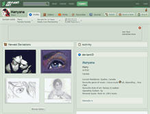 Tablet Screenshot of manyana.deviantart.com