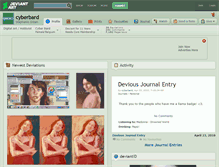 Tablet Screenshot of cyberbard.deviantart.com