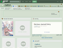 Tablet Screenshot of cingirock.deviantart.com