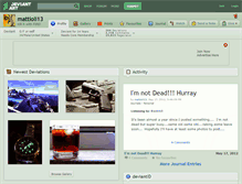 Tablet Screenshot of mattioli13.deviantart.com