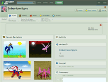 Tablet Screenshot of ember-love-spyro.deviantart.com