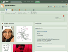 Tablet Screenshot of nekomania001.deviantart.com