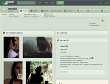 Tablet Screenshot of macoka.deviantart.com