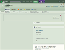Tablet Screenshot of mint-bunny.deviantart.com
