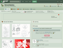 Tablet Screenshot of demonkaizoku.deviantart.com
