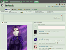 Tablet Screenshot of karmikosmic.deviantart.com