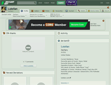 Tablet Screenshot of lutelian.deviantart.com