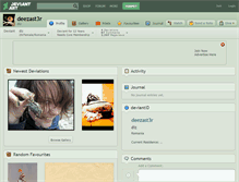 Tablet Screenshot of deezast3r.deviantart.com