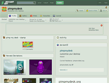 Tablet Screenshot of pimpmydesk.deviantart.com