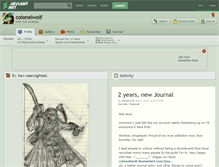 Tablet Screenshot of colonelwolf.deviantart.com