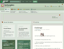 Tablet Screenshot of earthsongfairy.deviantart.com