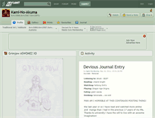 Tablet Screenshot of kami-no-akuma.deviantart.com
