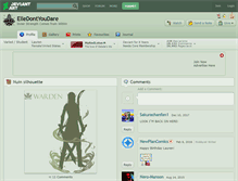 Tablet Screenshot of elledontyoudare.deviantart.com
