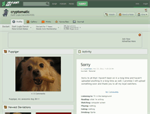 Tablet Screenshot of cryptomatic.deviantart.com