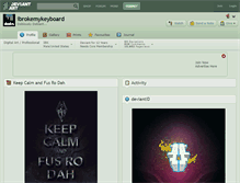 Tablet Screenshot of ibrokemykeyboard.deviantart.com