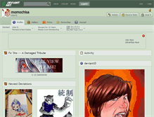 Tablet Screenshot of momochisa.deviantart.com