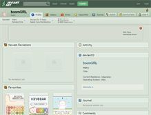 Tablet Screenshot of boomgirl.deviantart.com