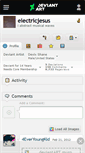 Mobile Screenshot of electricjesus.deviantart.com