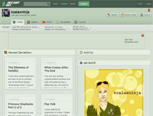Tablet Screenshot of koalaxninja.deviantart.com
