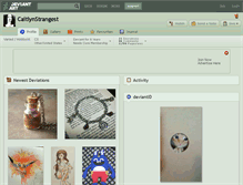 Tablet Screenshot of caitlynstrangest.deviantart.com