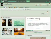 Tablet Screenshot of demonparadox.deviantart.com