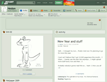 Tablet Screenshot of heston.deviantart.com