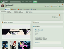 Tablet Screenshot of frankurosaki.deviantart.com