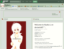 Tablet Screenshot of kiyoku-l.deviantart.com