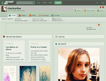 Tablet Screenshot of checkonline.deviantart.com
