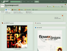 Tablet Screenshot of flowerdesignsworld.deviantart.com