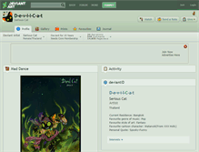 Tablet Screenshot of d-e-v-i-l-c-a-t.deviantart.com