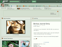 Tablet Screenshot of dimaa.deviantart.com