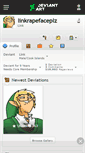 Mobile Screenshot of linkrapefaceplz.deviantart.com