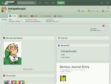 Tablet Screenshot of linkrapefaceplz.deviantart.com