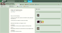 Desktop Screenshot of animeloverclub.deviantart.com