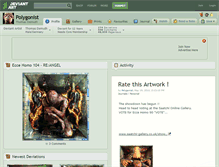 Tablet Screenshot of polygonist.deviantart.com