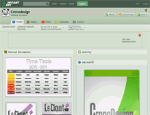 Tablet Screenshot of cronodesign.deviantart.com