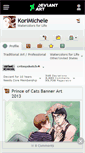Mobile Screenshot of korimichele.deviantart.com