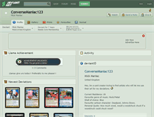 Tablet Screenshot of conversemaniac123.deviantart.com