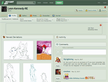Tablet Screenshot of leon-kennedy-re.deviantart.com