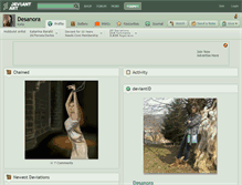 Tablet Screenshot of desanora.deviantart.com