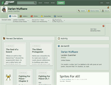 Tablet Screenshot of darian-wulfbane.deviantart.com