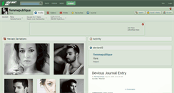 Desktop Screenshot of femmepublique.deviantart.com