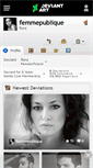 Mobile Screenshot of femmepublique.deviantart.com