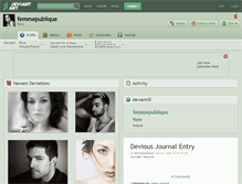 Tablet Screenshot of femmepublique.deviantart.com